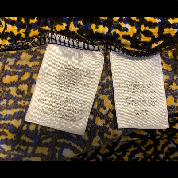 Jones Wear Stretchy Skirt Size XL Elastic Waist Flowy Unlined Midi Colorfully - Picture 7 of 8